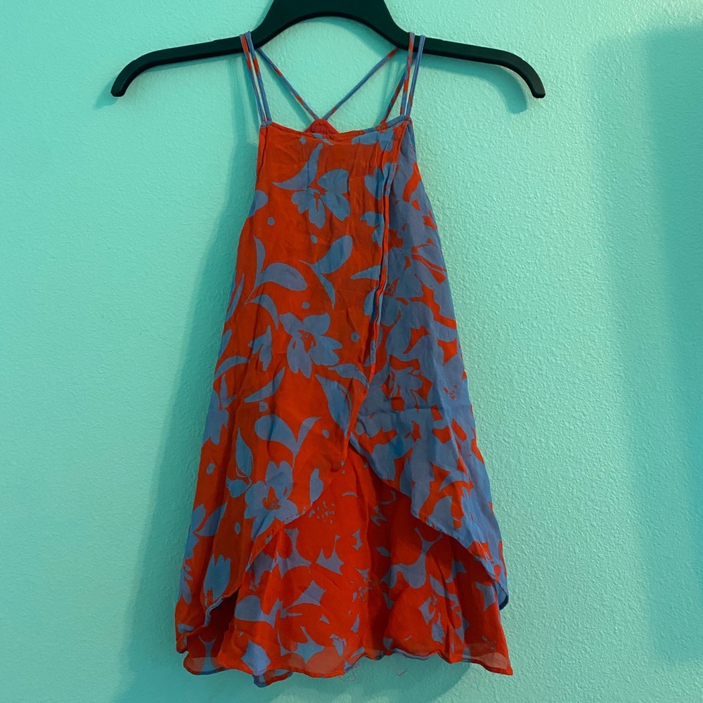 Maeve/Anthropologie Blue & Red Tank